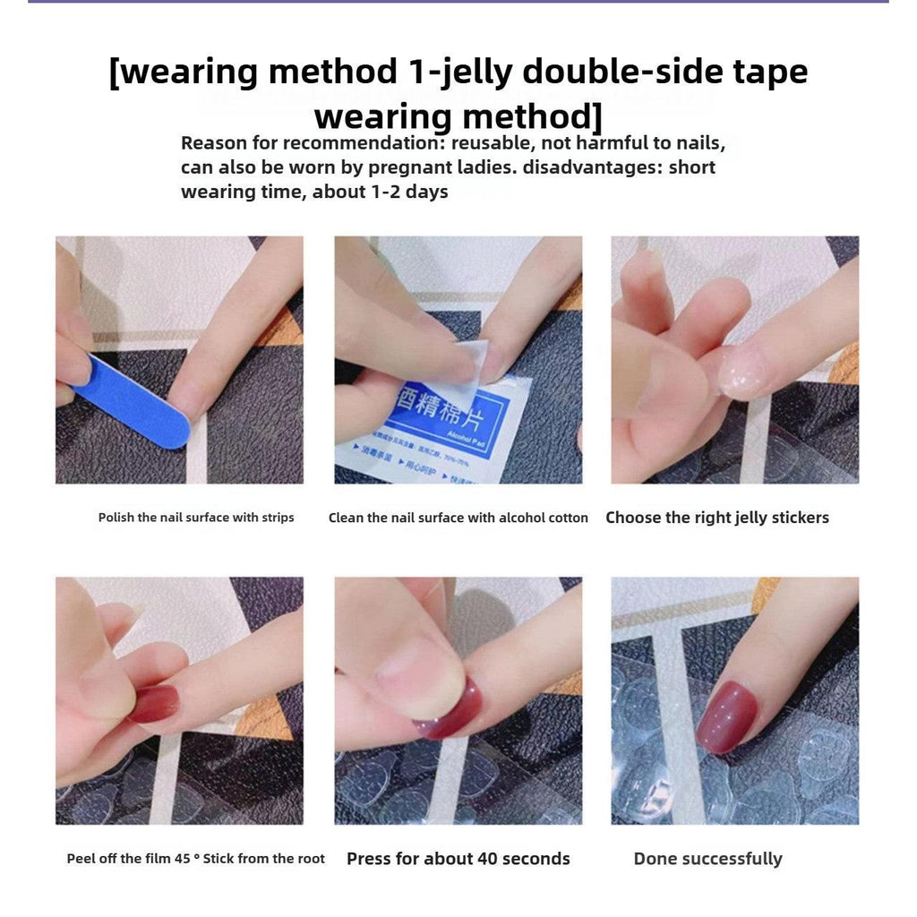 1075 Handmade Nail Wear Nail Art Reusable Press on Nails False Nails