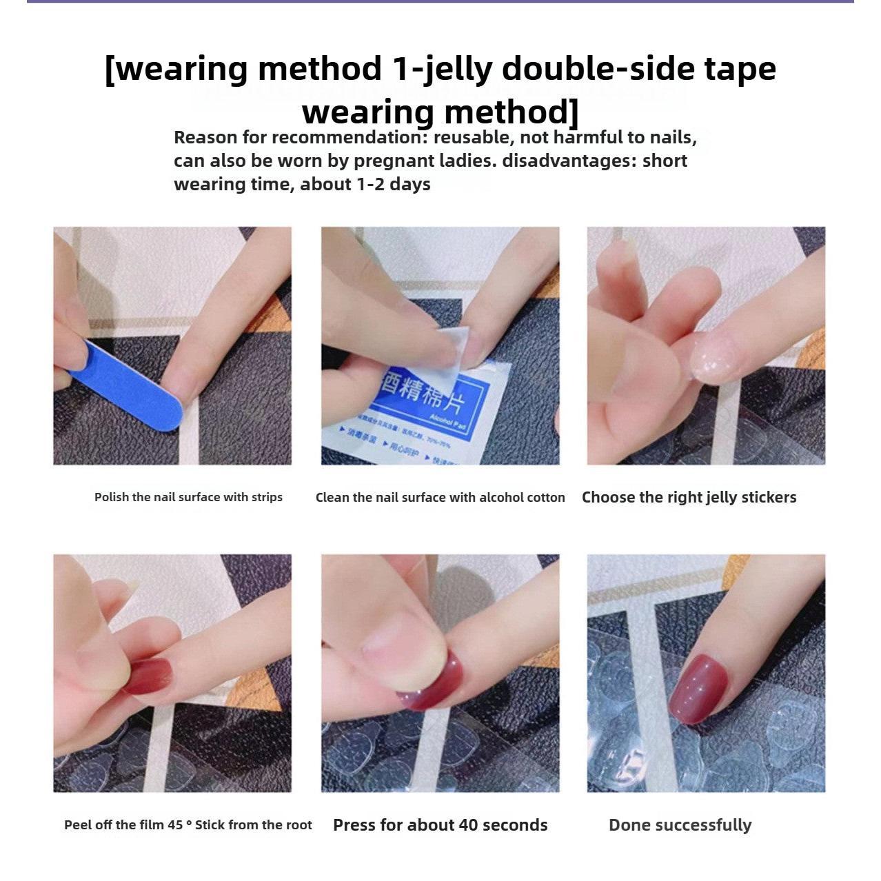 1075 Handmade Nail Wear Nail Art Reusable Press on Nails False Nails
