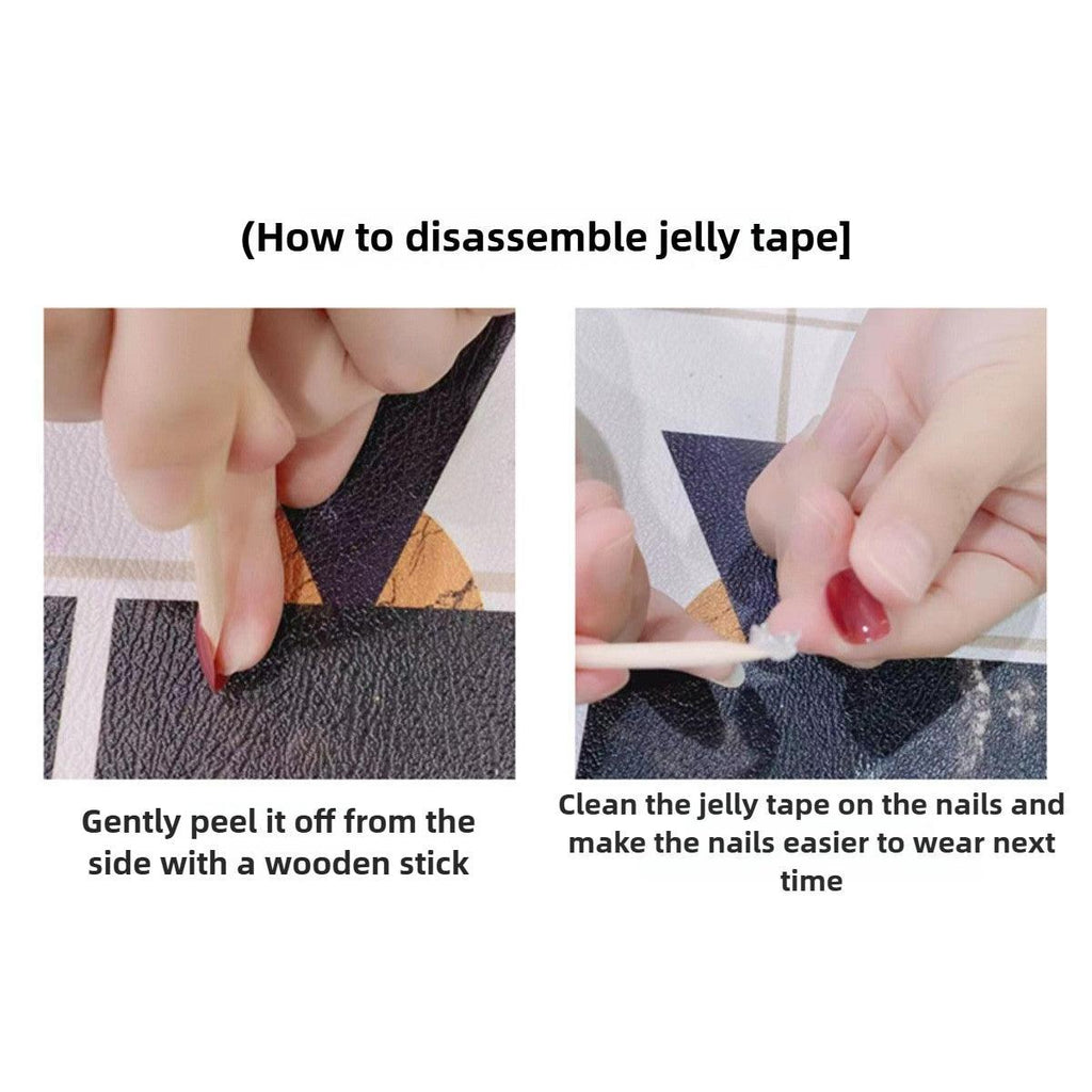 1044- Handmade press on nails fake nails removable Handmade Drawing Nails