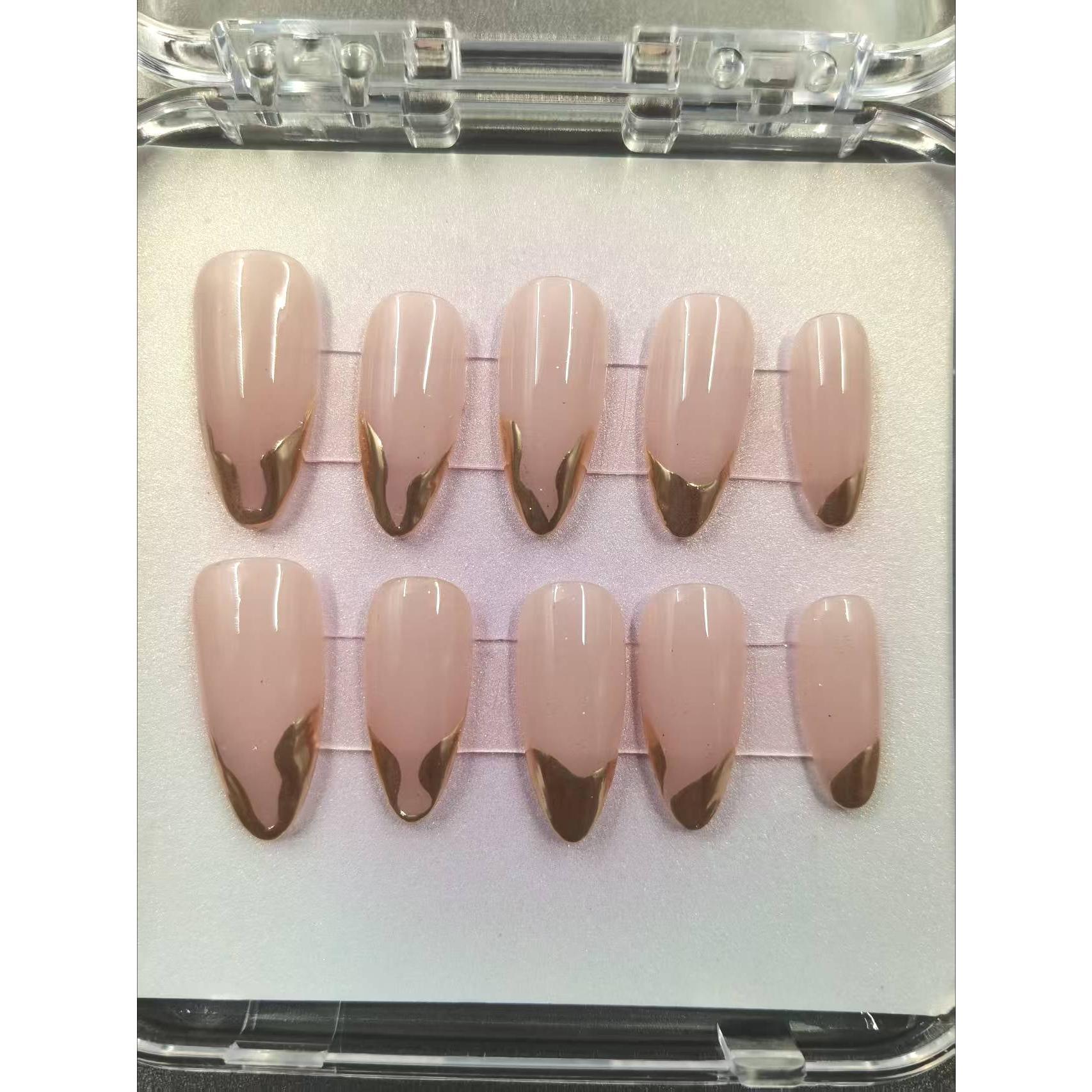 1056- Handmade press on nails fake nails removable Handmade Drawing Nails